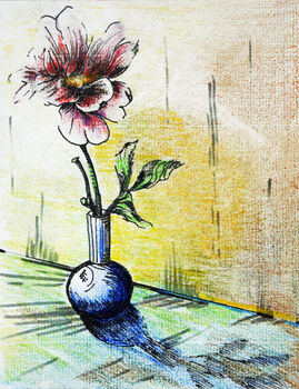 Sweet Still Life, 2021, 15cm x 20.5cm, mixed media