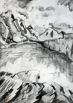 The Great Outdoors, 2020, 15cm x 20.5cm, graphite pencil