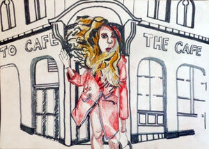 The Royal, 20cm x 29cm, mixed media