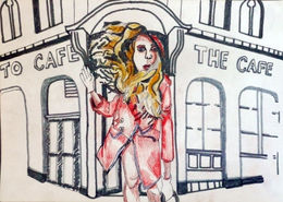 The Royal, 8in x 12in, mixed media