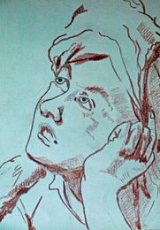 Tiepolo 06, 6in x 8in, sanguine pencil