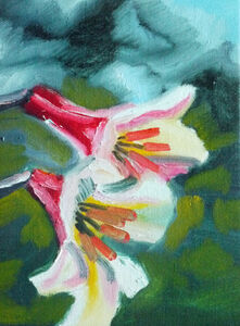 Tiger Lillies, 2019, 18cm x 24cm, oil