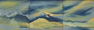Ukraine, oil on canvas, 20cm x 61cm