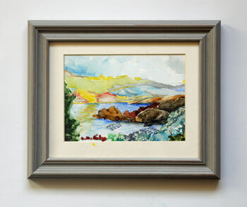 What A View, 2021, 15cm x 20.5cm, watercolour