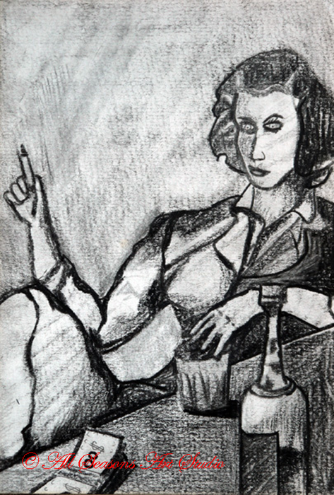 What's up Joe, 2020, 15cm x 20.5cm, charcoal pencil