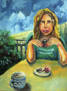 Who, Me, 2021, 30.5cm x 40.5cm, oil