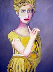 Young Lady, 30.5cm x 40.5cm, oil