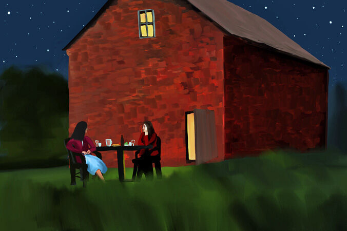 133 Evening meal, al fresco