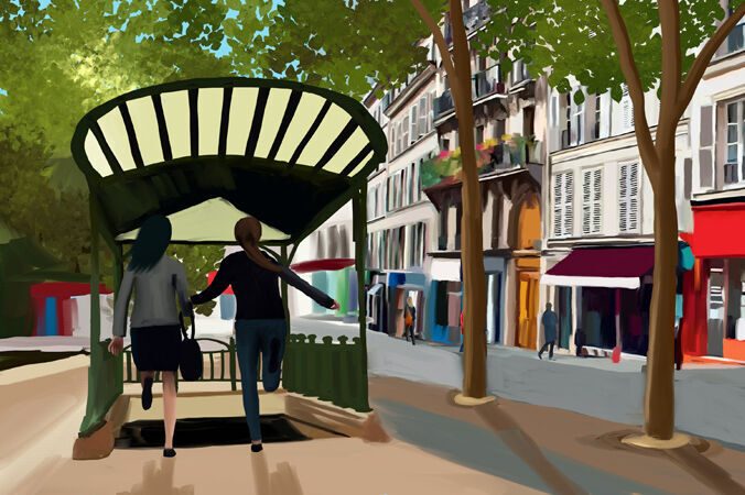 150 The girls dash to the underground