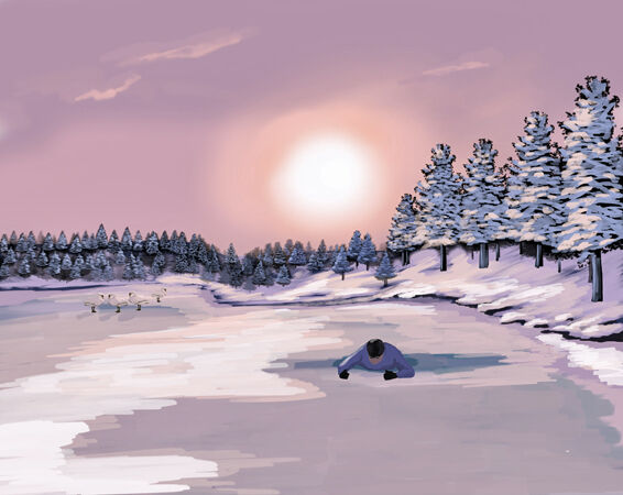 22 Plunging through the ice