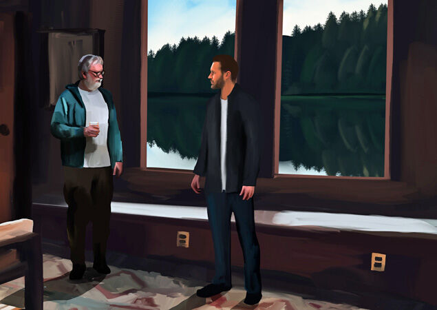 320 Gary and Dougal having a chinwag