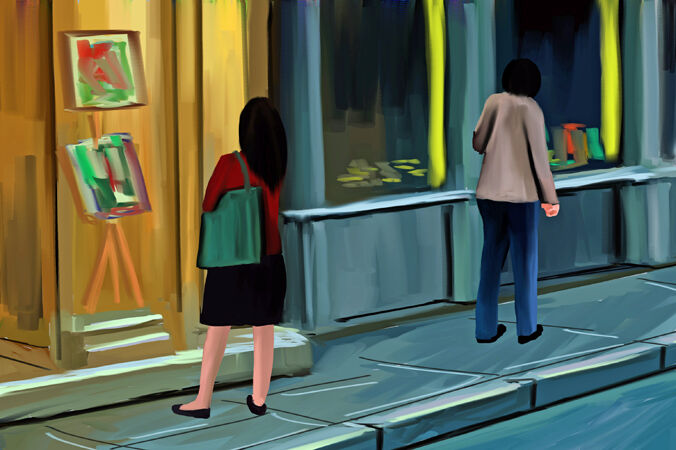 210 Visiting the gallery owner