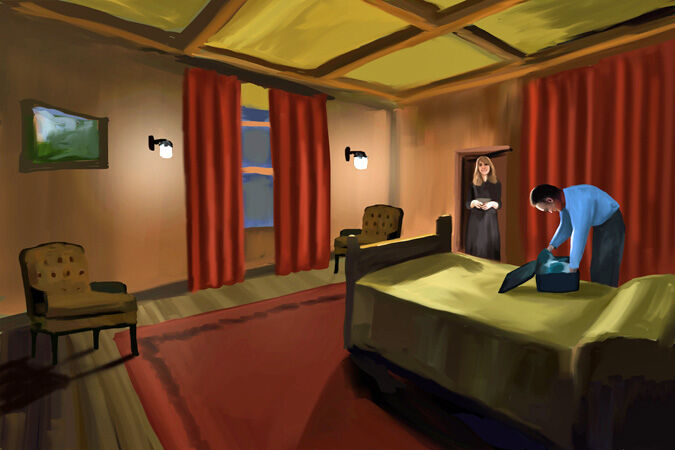 85 David leaves Linda behind