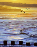 Close-up of brush-work