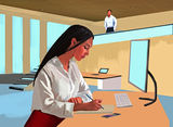 34 Office admirer
