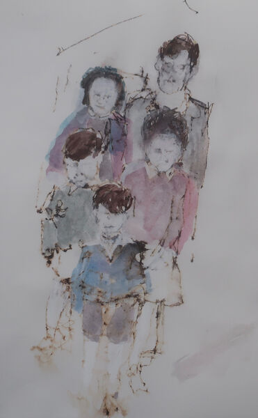 Jones Street 47, Ink & Watercolour on Paper 2021 28x15cm