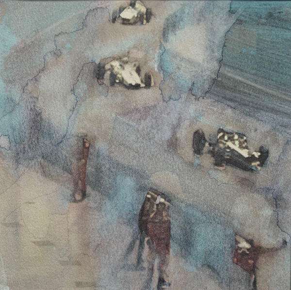 Trio. Ink & watercolour on paper.