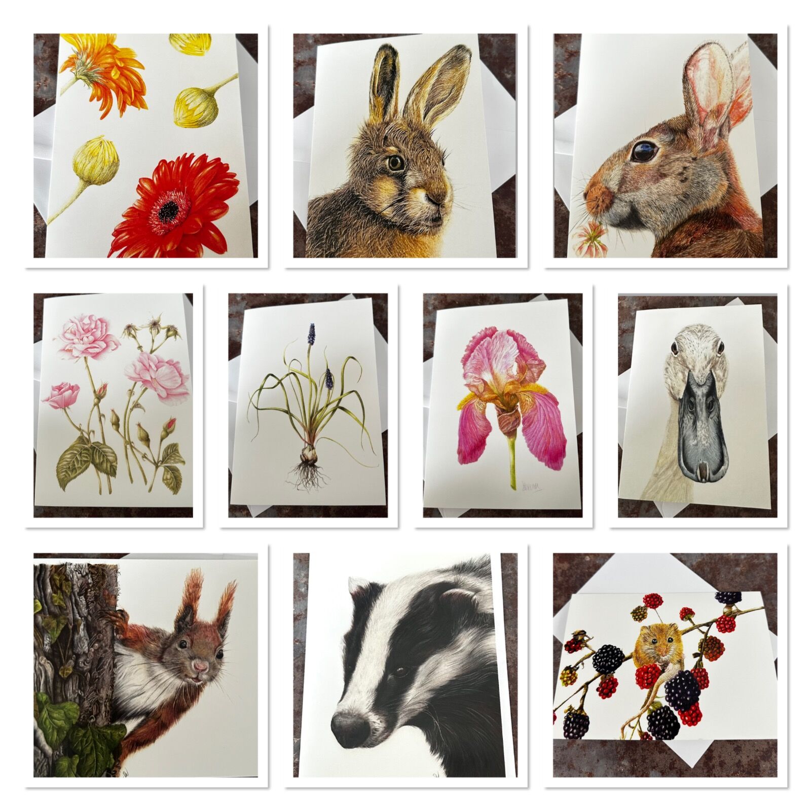 Single Greeting Card 7” x 5” - choose your option