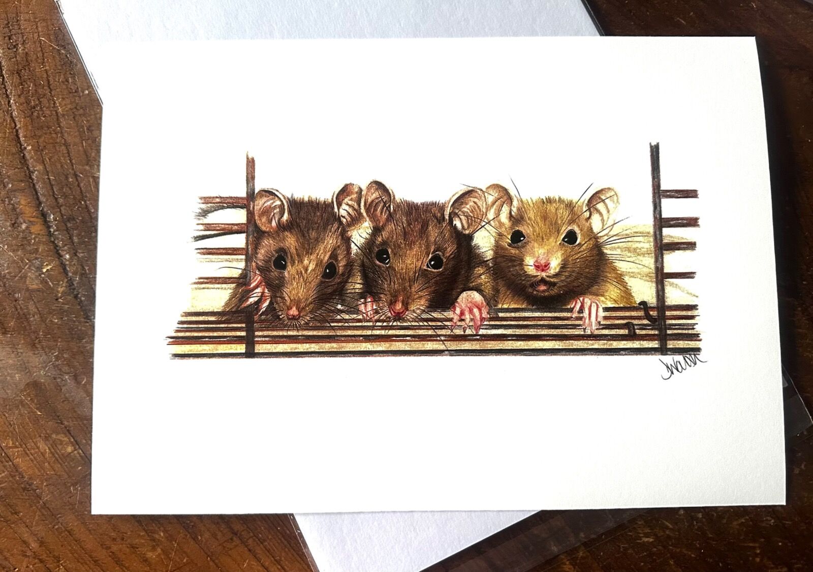 3 Little Mice Giclee Print