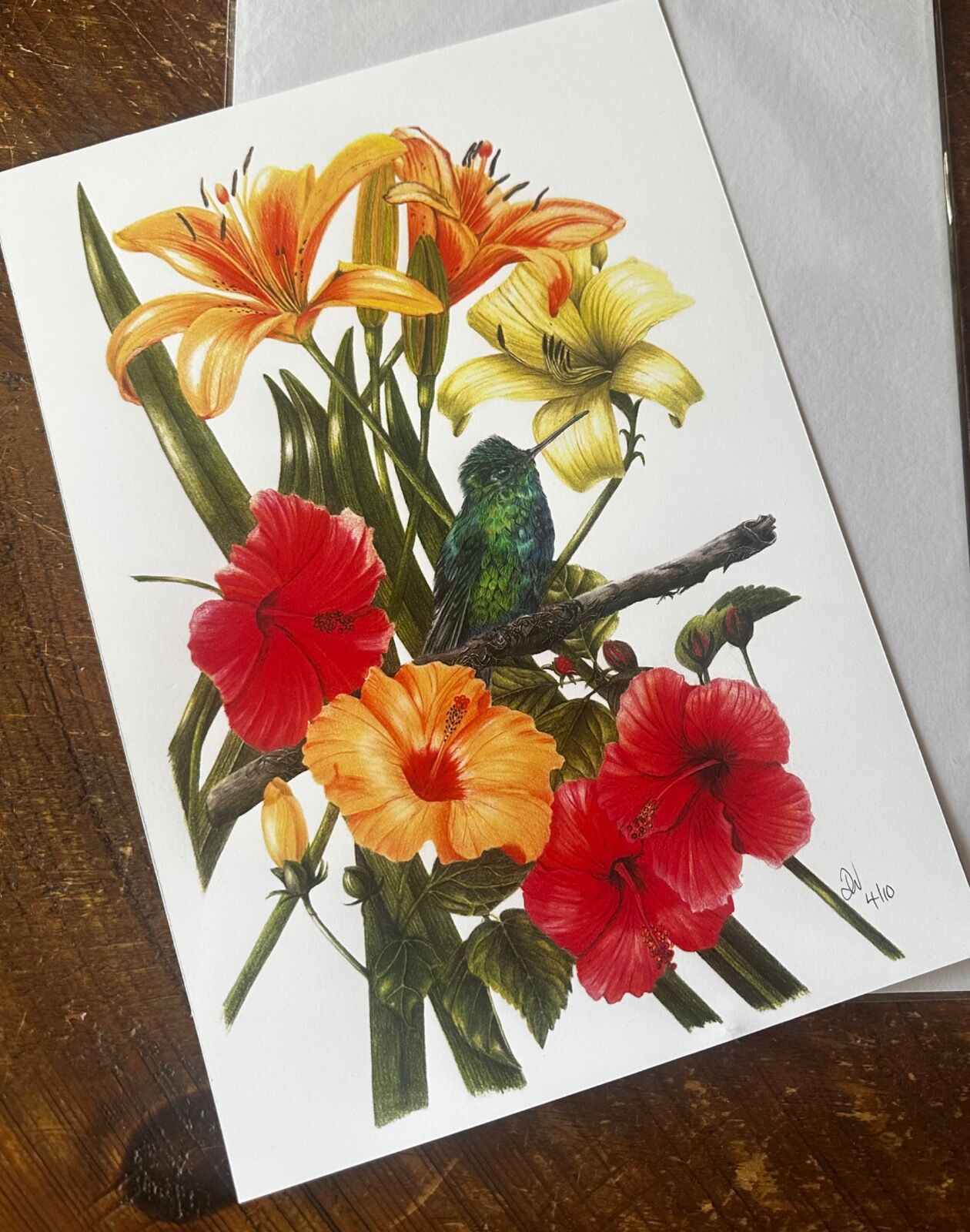 Tropical Flowers Giclee Print
