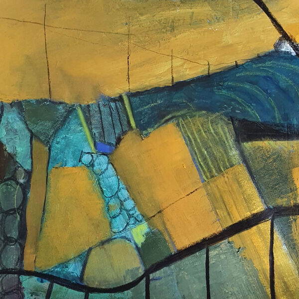 Landscape forms with blue