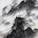 Mountain Paint Drips