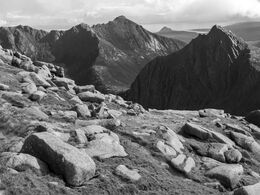 Goat Fell, The Saddle and Cìr Mhòr from Caisteal Abhail, Isle of Arran