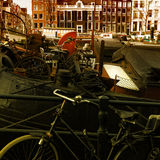 Crowded barge, Amsterdam