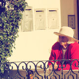 Lady with red sweater, Cascais