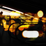 Girl with coloured lights, Lisbon station