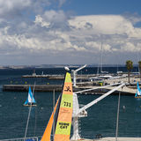 Sailboat with clouds