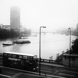 Vauxhall Bridge with mist, London