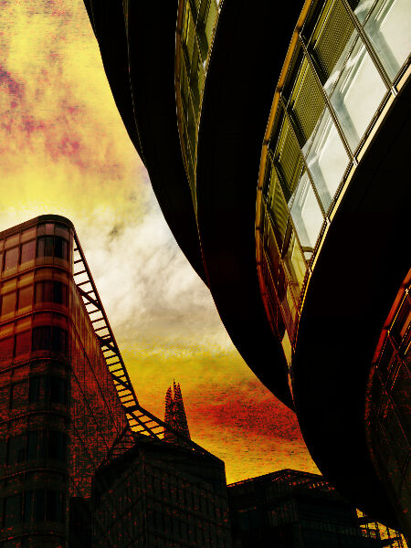 London architecture Autumn