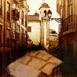 Torn map in backstreet