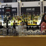 Bar girl with bottles, Lisbon