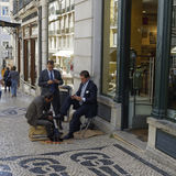 Shoeshine and clients