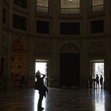 Silhouetted photographer, Lisbon