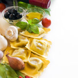 Ravioli with mushrooms