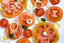 Sliced tomato salad