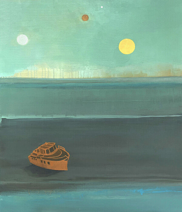 a lonely boat