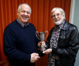 Keith Watson receives the Elston Trophy for "Strike Hard Strike Sure"