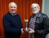 Keith Watson, winner of the Runner-Up Ken Abbott Trophy, for "Strike Hard Strike Sure"