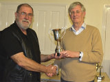 Brian receiving the Ken Abbott Trophy