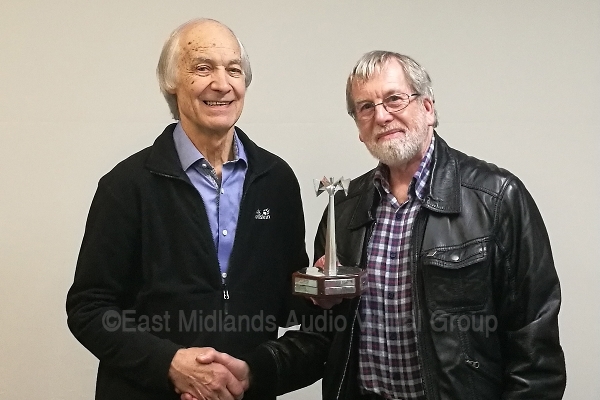 Malcolm receives the Ken Abbott Trophy