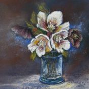 Christmas Roses in a Vase