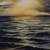 Sunlight Over a Silky Sea