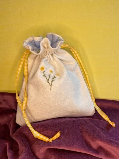 Daisies-drawstring bag