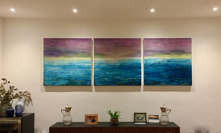 Triptych up in Chiswick