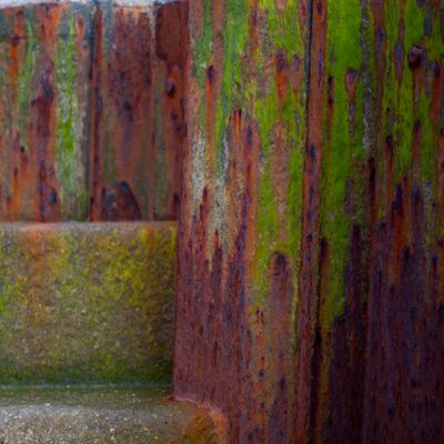 Old sea wall Overstrand Norfolk