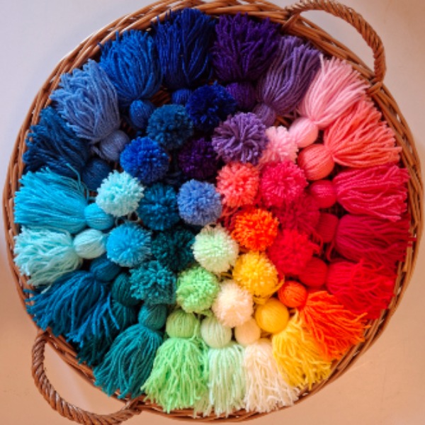 working on a garland